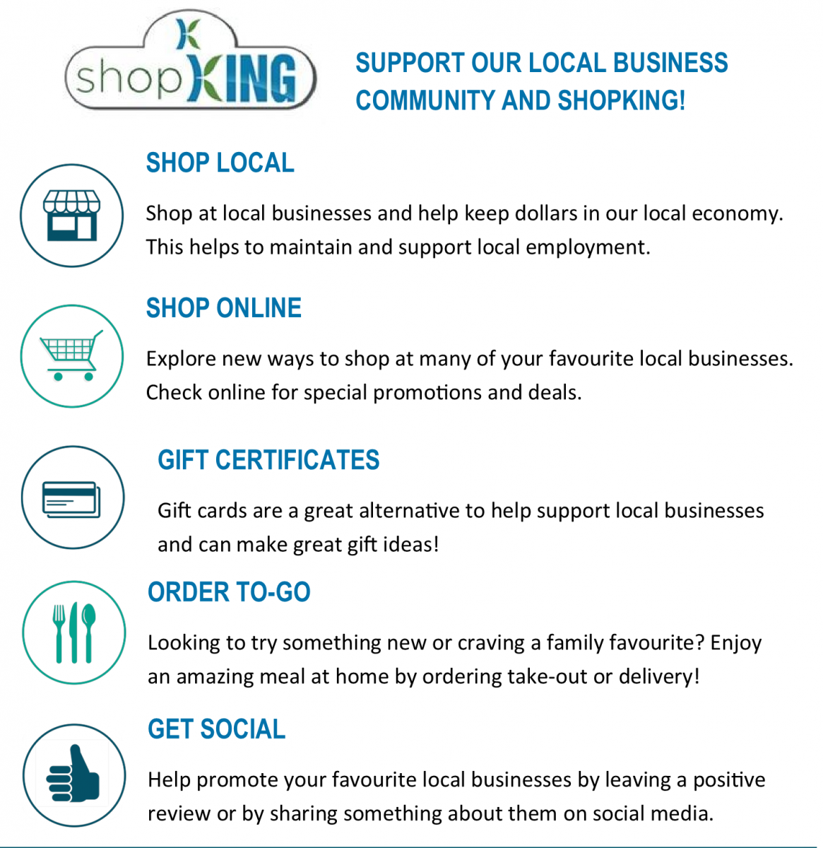ShopKing - ideas on how to shop local 