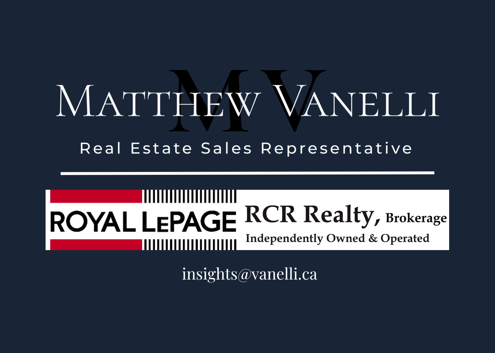 Matthew Vanelli - Royal LePage