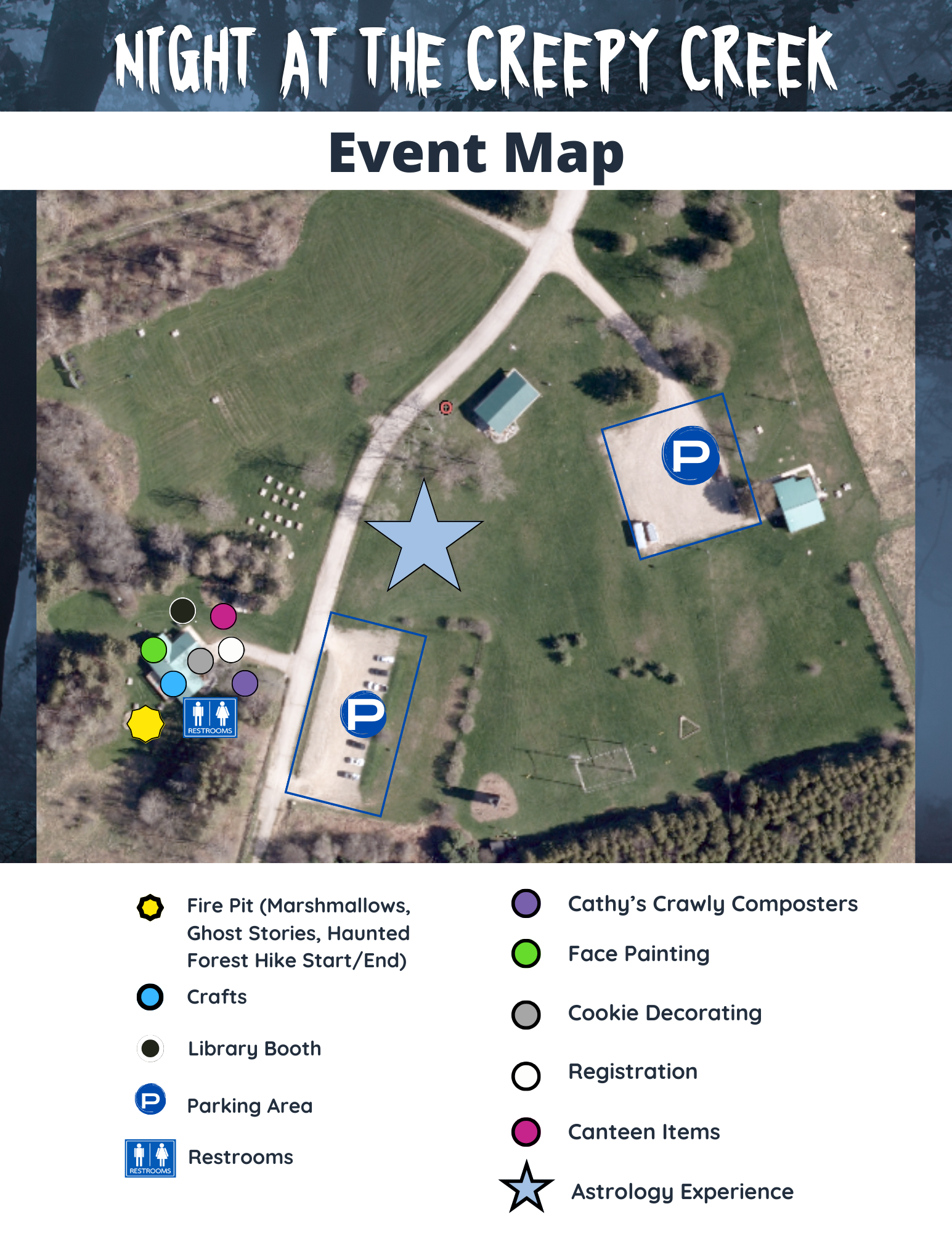 Creepy Creek Event Map 2023