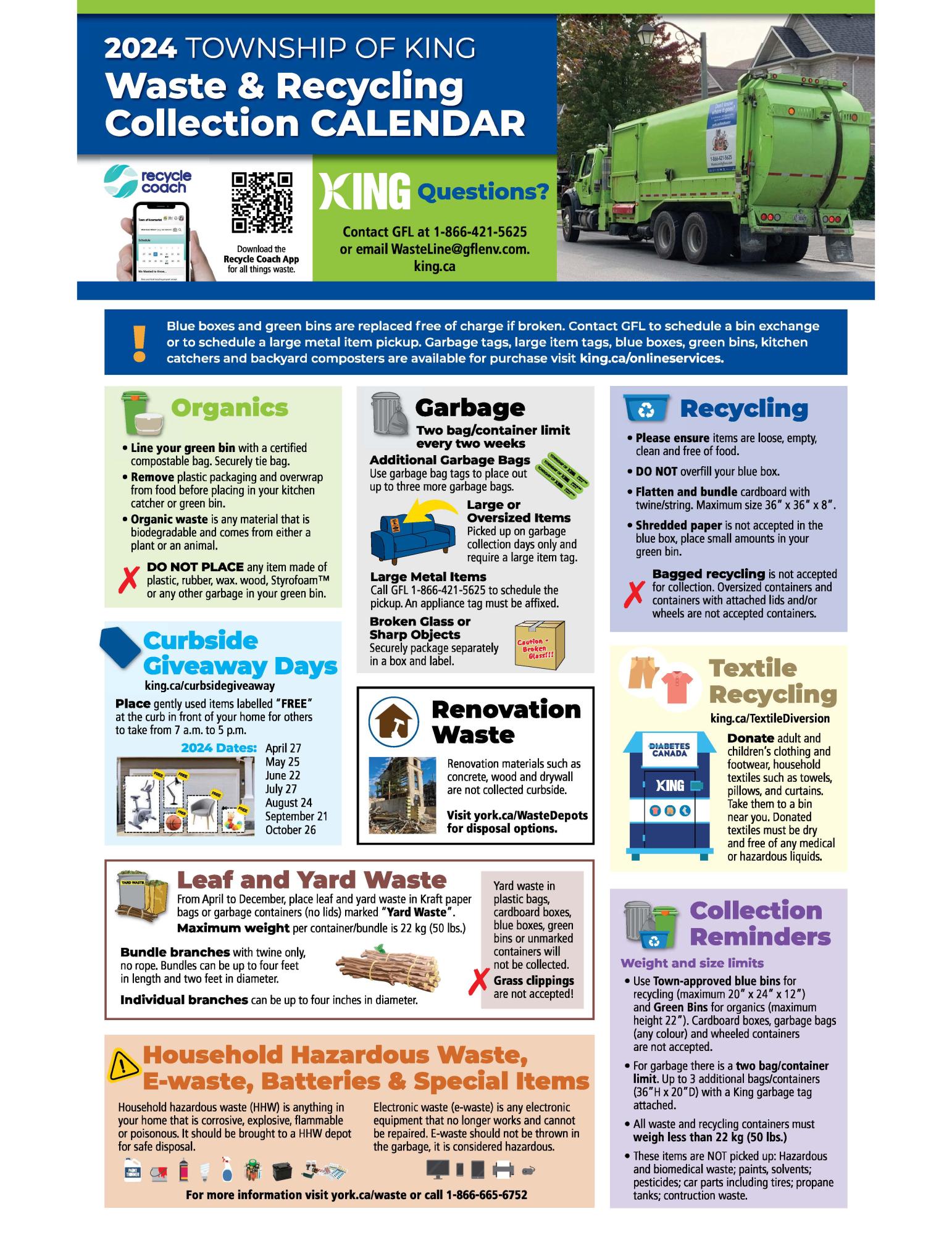Waste Calendar Page 1