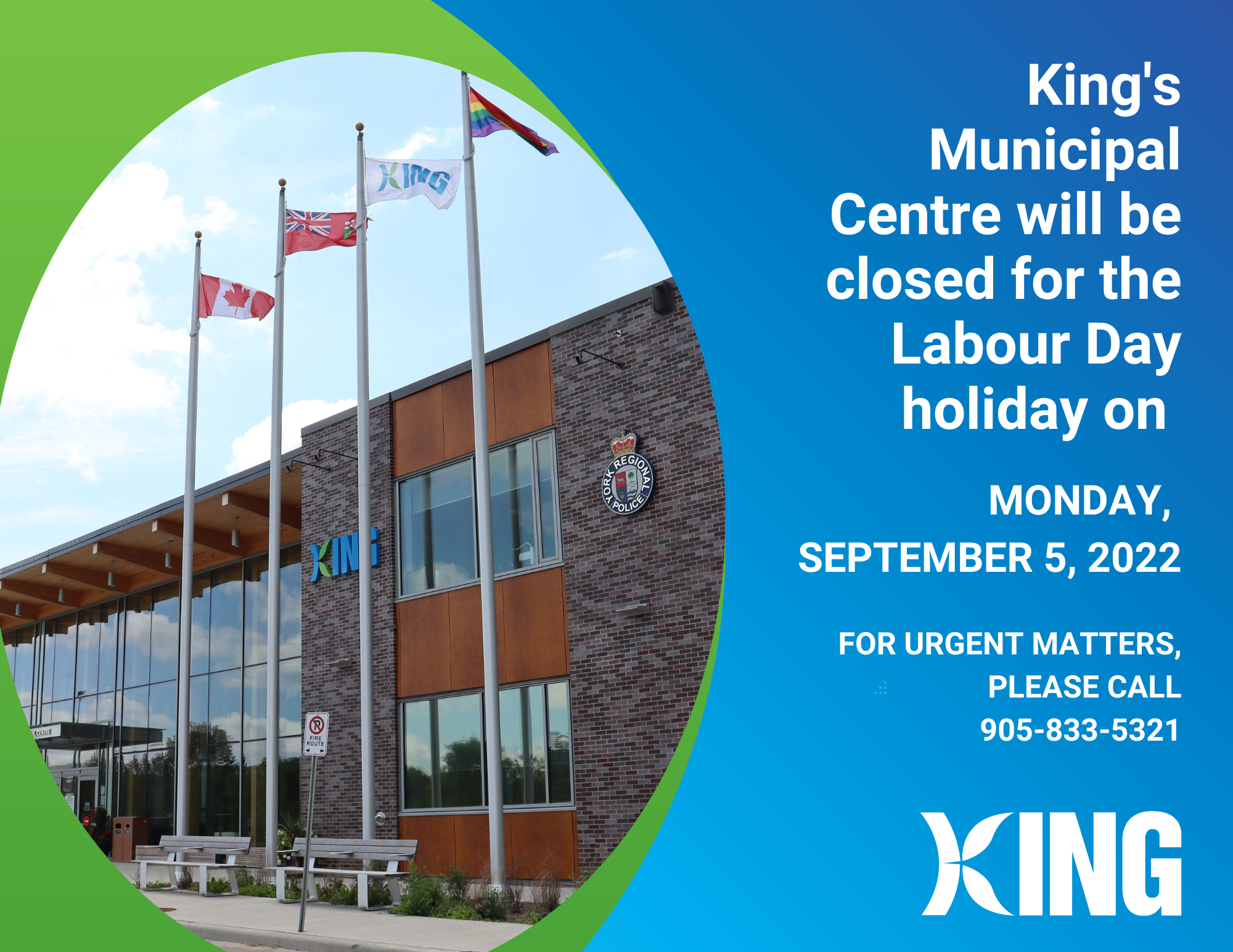 Labour Day closure