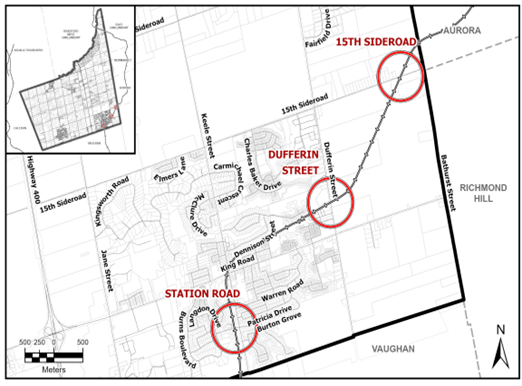 Schomberg road closure map