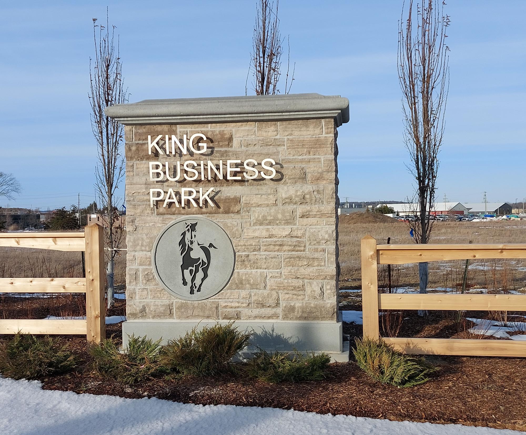 King Business Park Sign