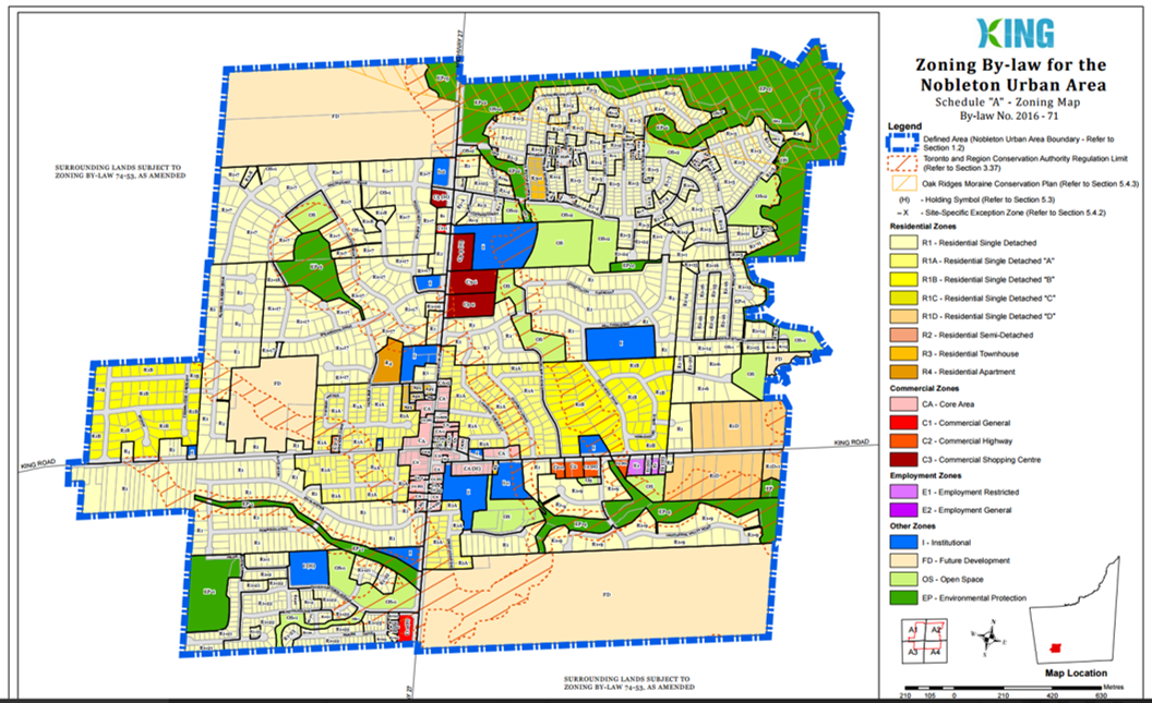 Nobleton Zoning Map