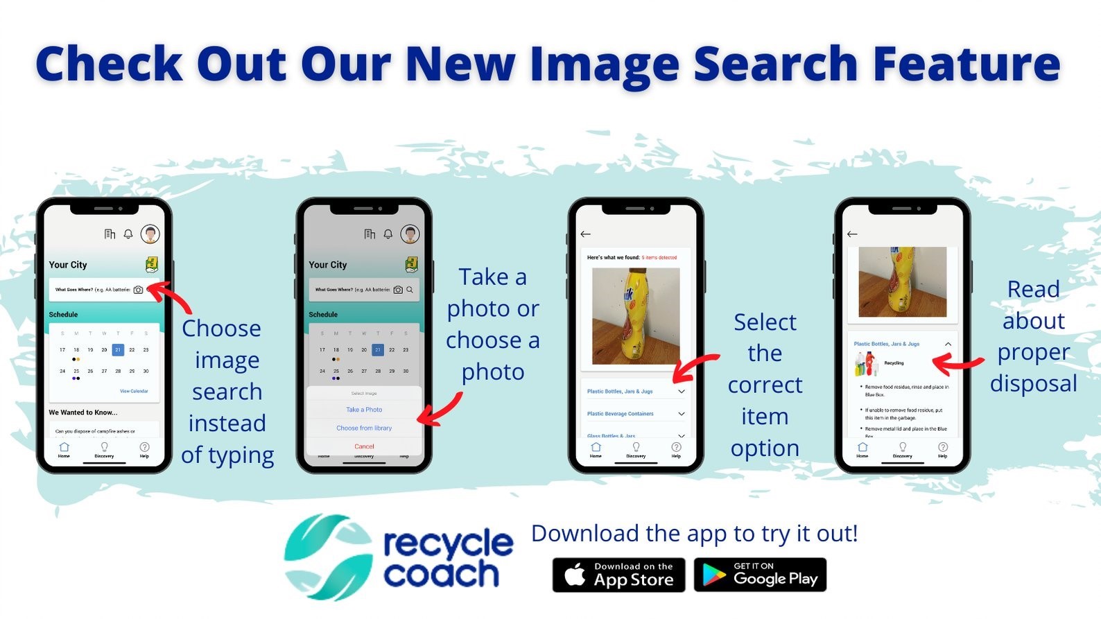 Recycle Coach Image Search Feature