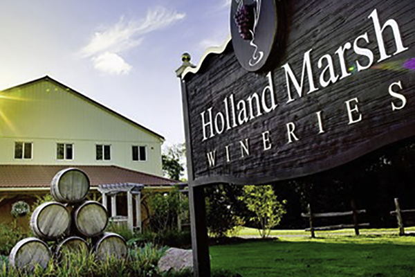 Holland Marsh Wineries sign