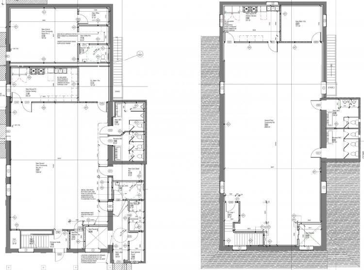 Design layout for the renovated Schomberg Community Hall