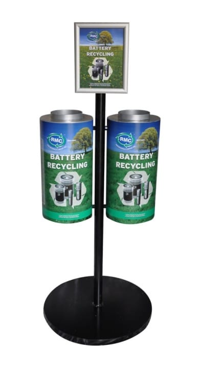 Battery recycling stand