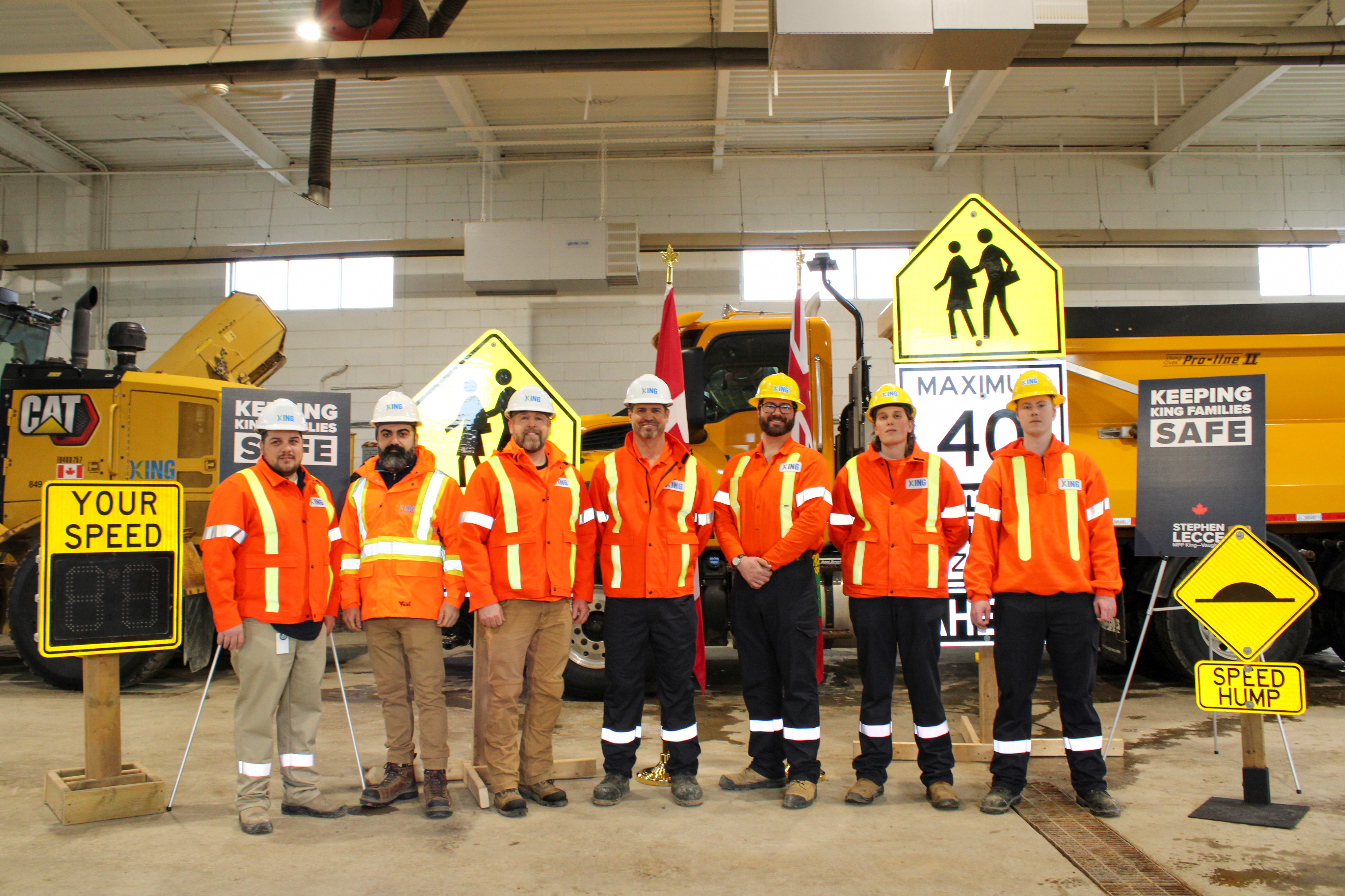 Transportation Services crew at the Public Works Yard in Pottageville