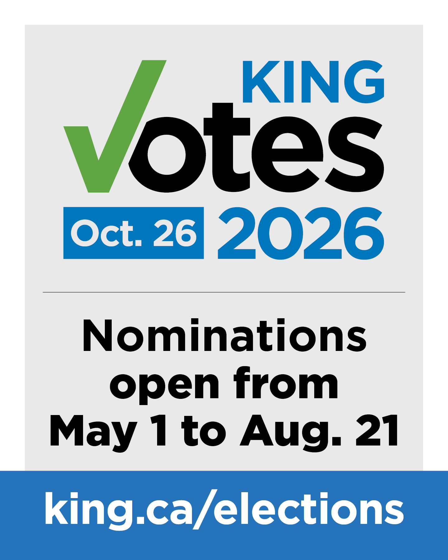Candidate nomination period opens on May 1
