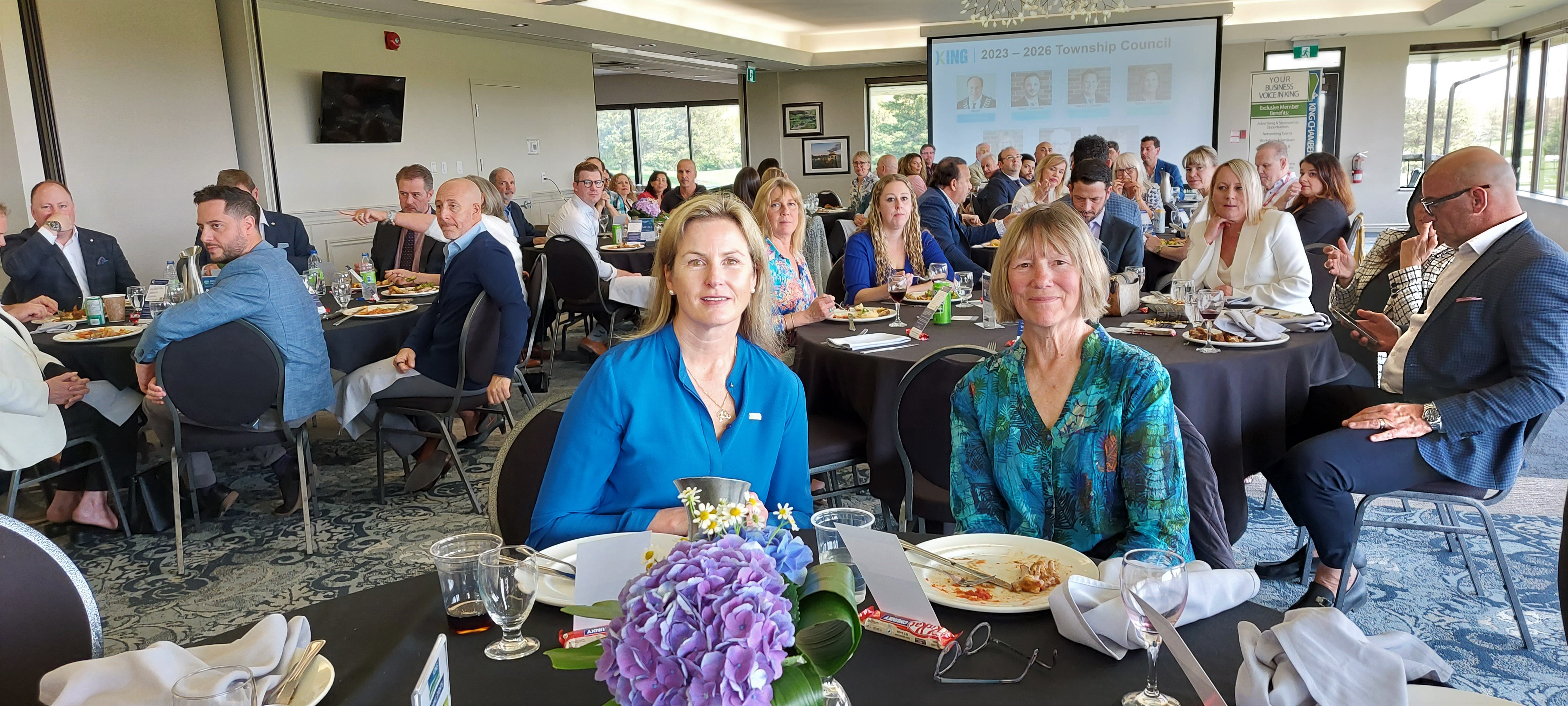 Councillors Jennifer Anstey (left) and Mary Asselstine