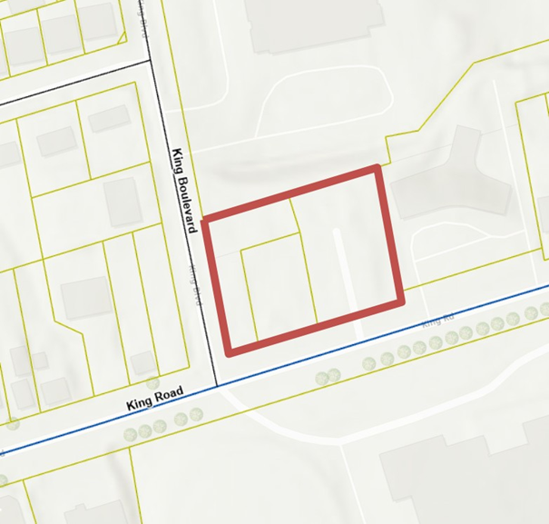 Location Map - 1986, 2000, 2008 King Road
