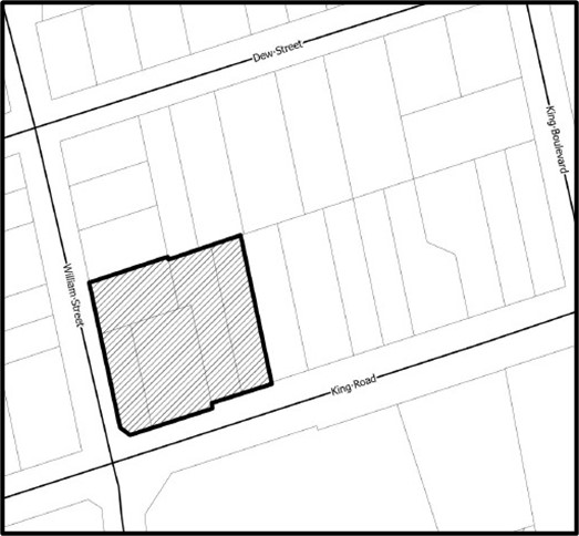 Location Map - 2072-2096 King Road & 31 William Street