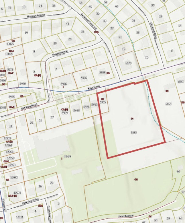 Location Map Re 5885 5905 King Road