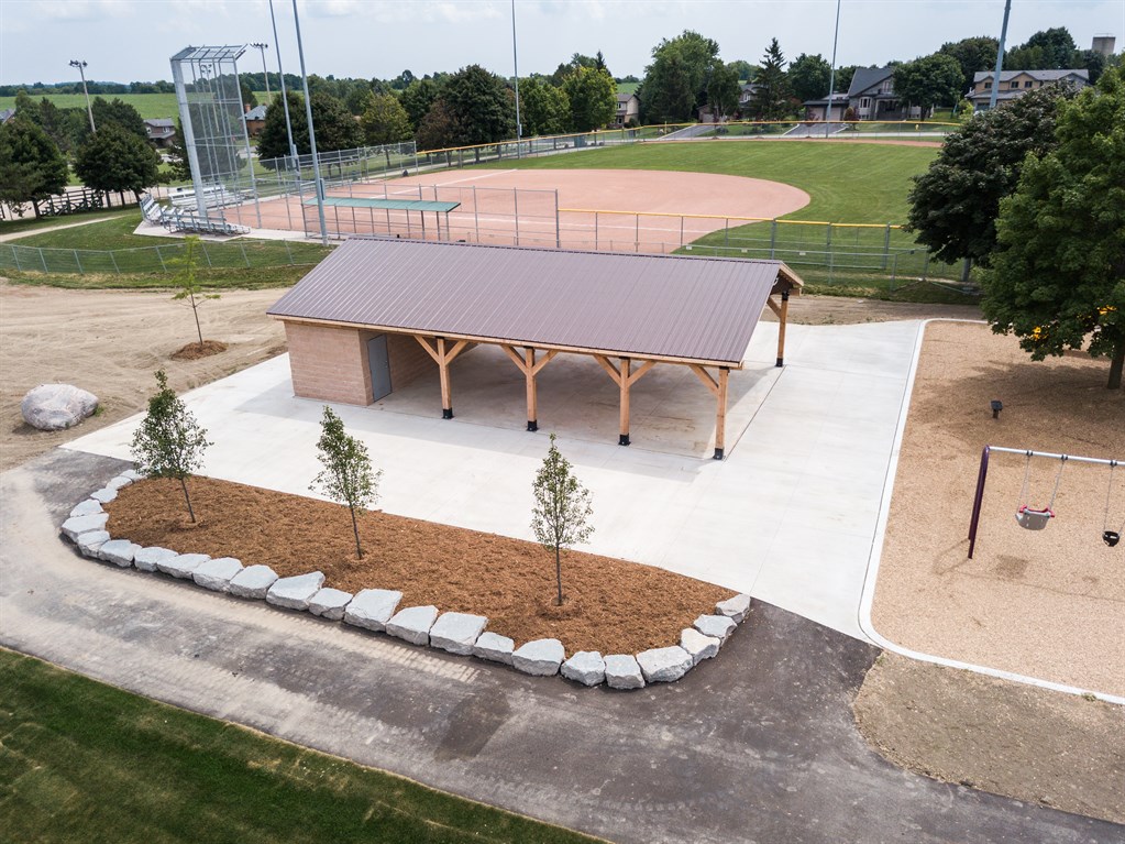 Nobleton Community Sports Park picnic shelter