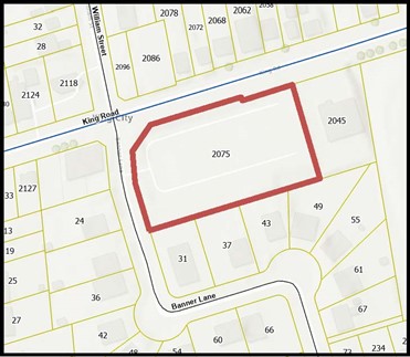 Location Map 2075 King Road