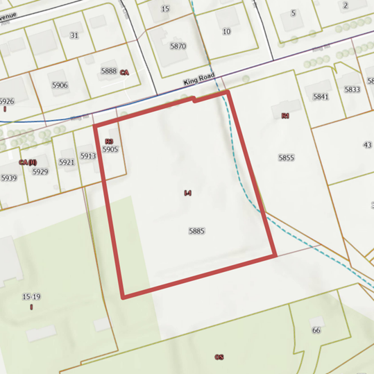 Location Map for 5885, 5905 King Road, Nobleton, ON