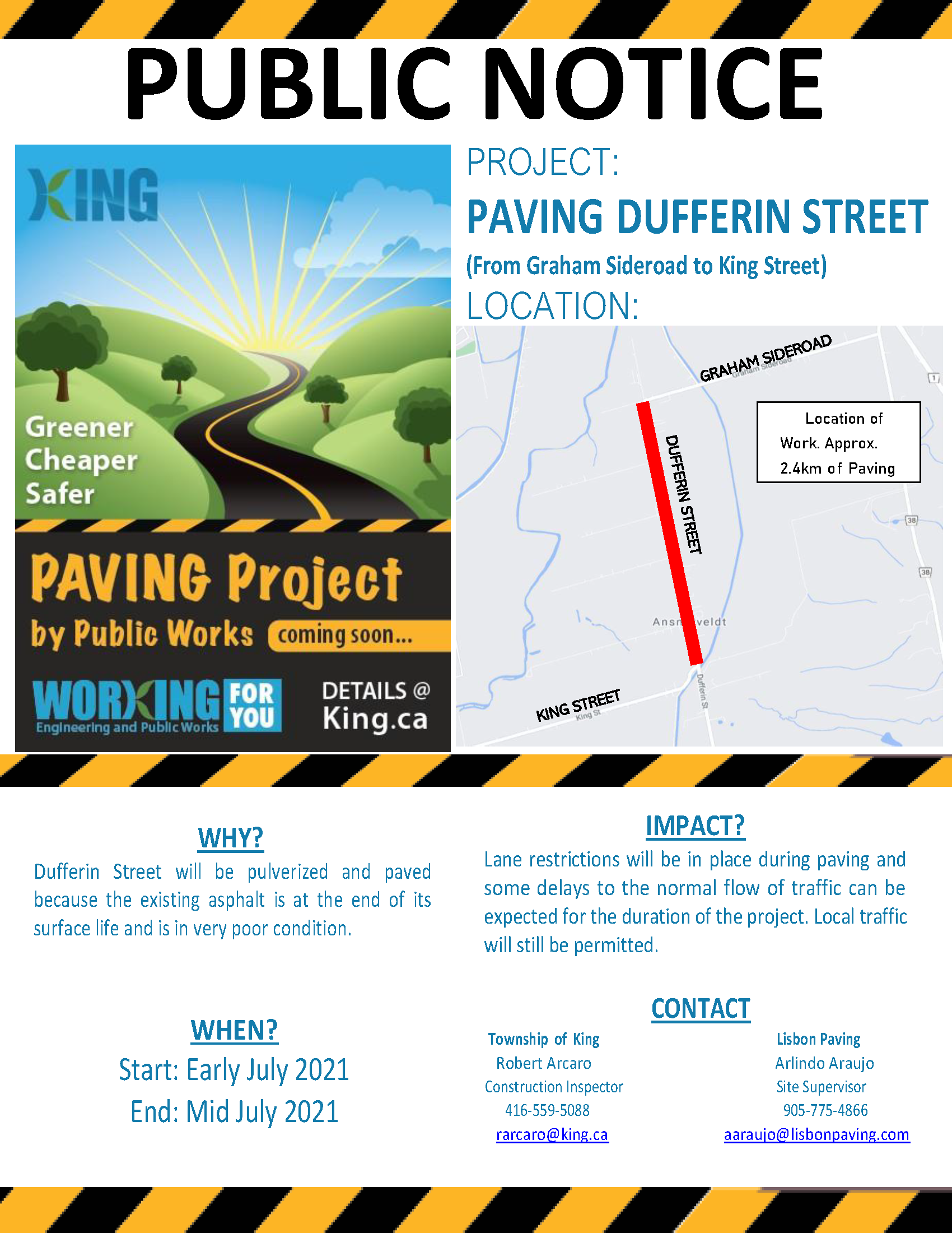 Dufferin Street Repaving