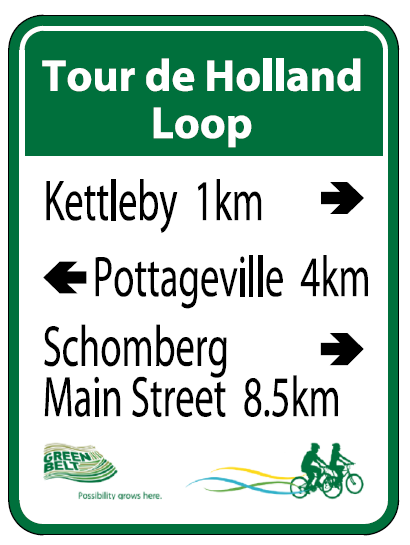 Tour de Holland wayfinding sign