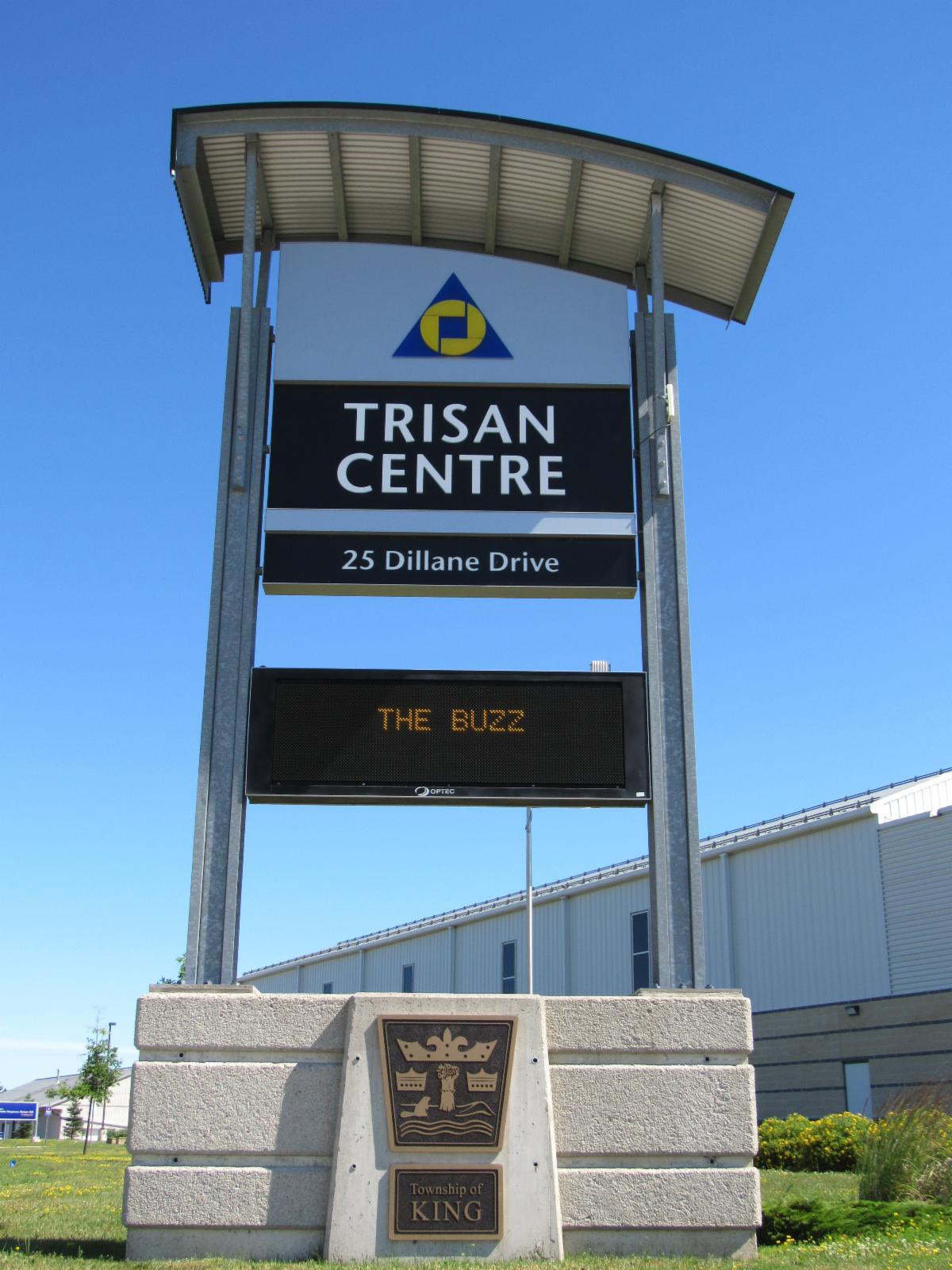 Trisan Centre sign