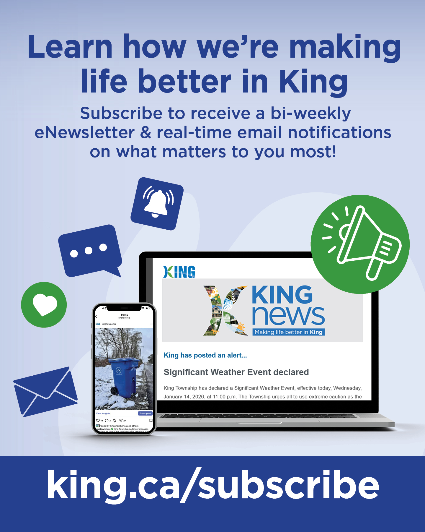 Learn how we're making life better in King!
