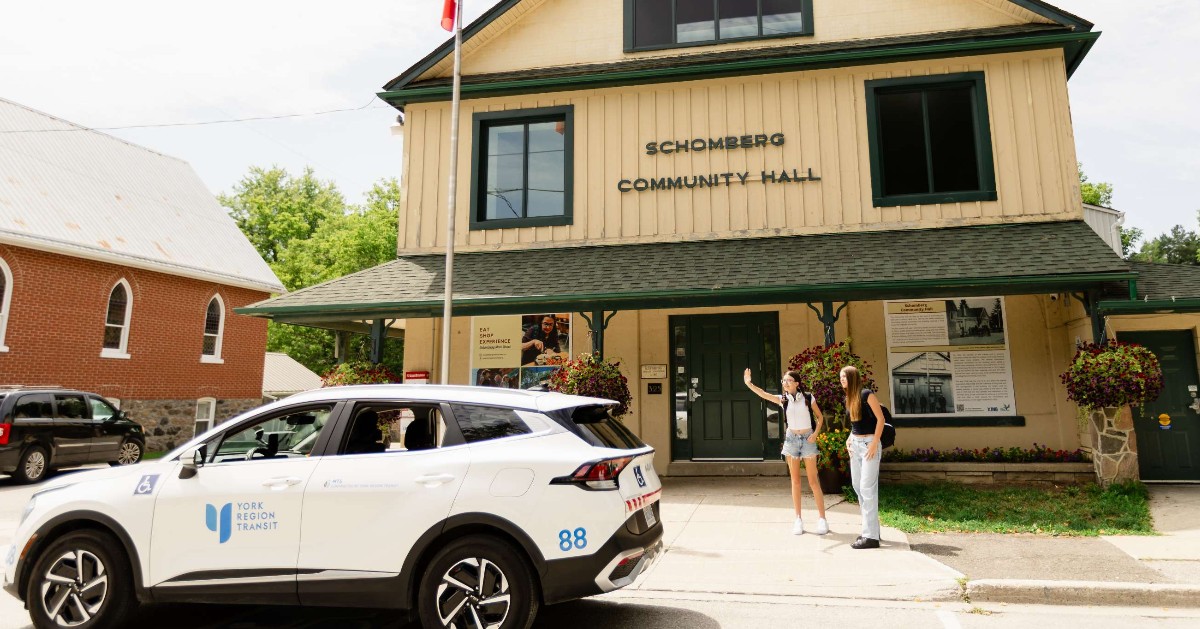 On-Request King stopping at Schomberg Community Hall