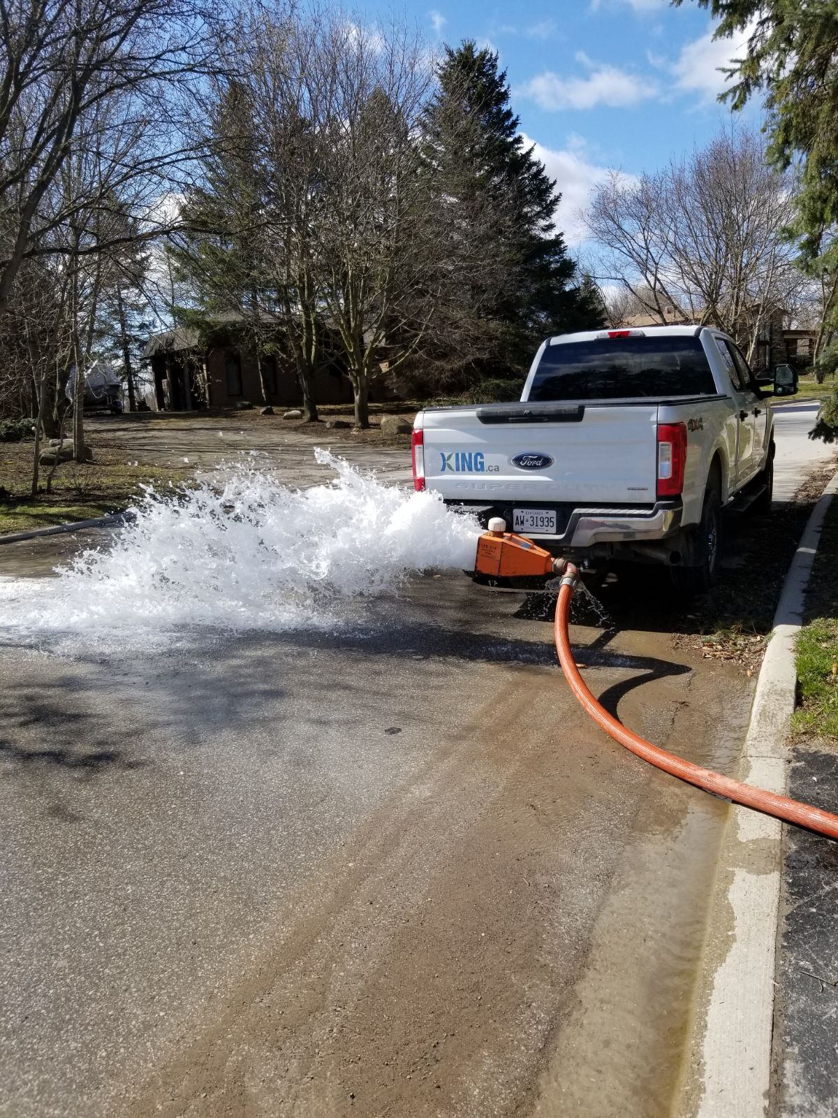 Watermain flushing