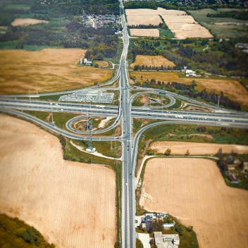 highway 400 King Road interchange