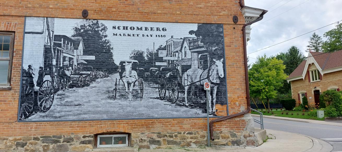 Schomberg Market Historic Wall