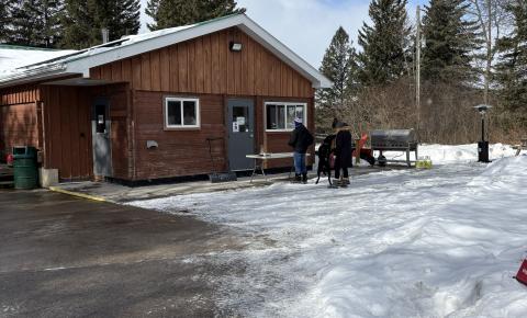 Cold Creek Chalet covered in snow