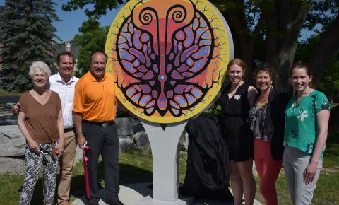 Council and staff unveil art installation for KHCC's Indigenous Medicine Garden (2025)