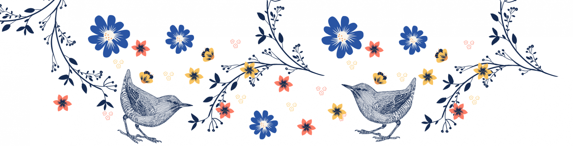 Birds and Flowers