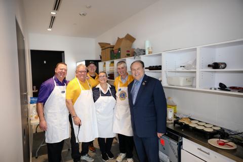 Mayor and Lions Club Members