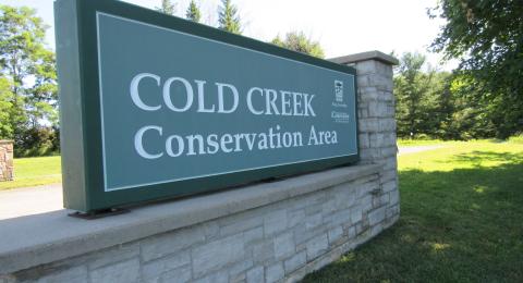 Cold Creek Conservation Area gateway sign
