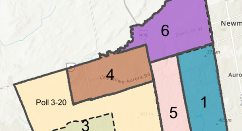 King Township Ward Map