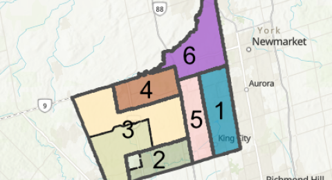 King Township Ward Map